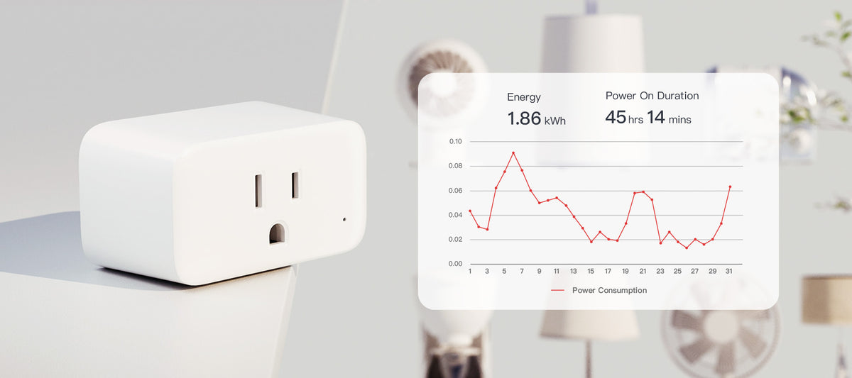 SwitchBot Mini Smart Wi-Fi Plug SwitchBot Mini Smart Wi-Fi Plug Can help you view the historical electricity consumption and record the specific time of using the appliance.